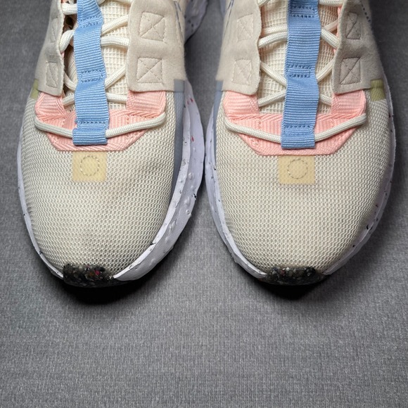 Nike Womens Crater Impact CW2386 Light Cream Summit White Pink Blue Size 8.5 - Picture 4 of 8